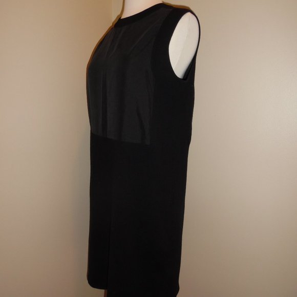 COS Black Casual Sweater Knit Cotton Contrast Panel Sheath Casual Comfort Dress - Picture 5 of 12